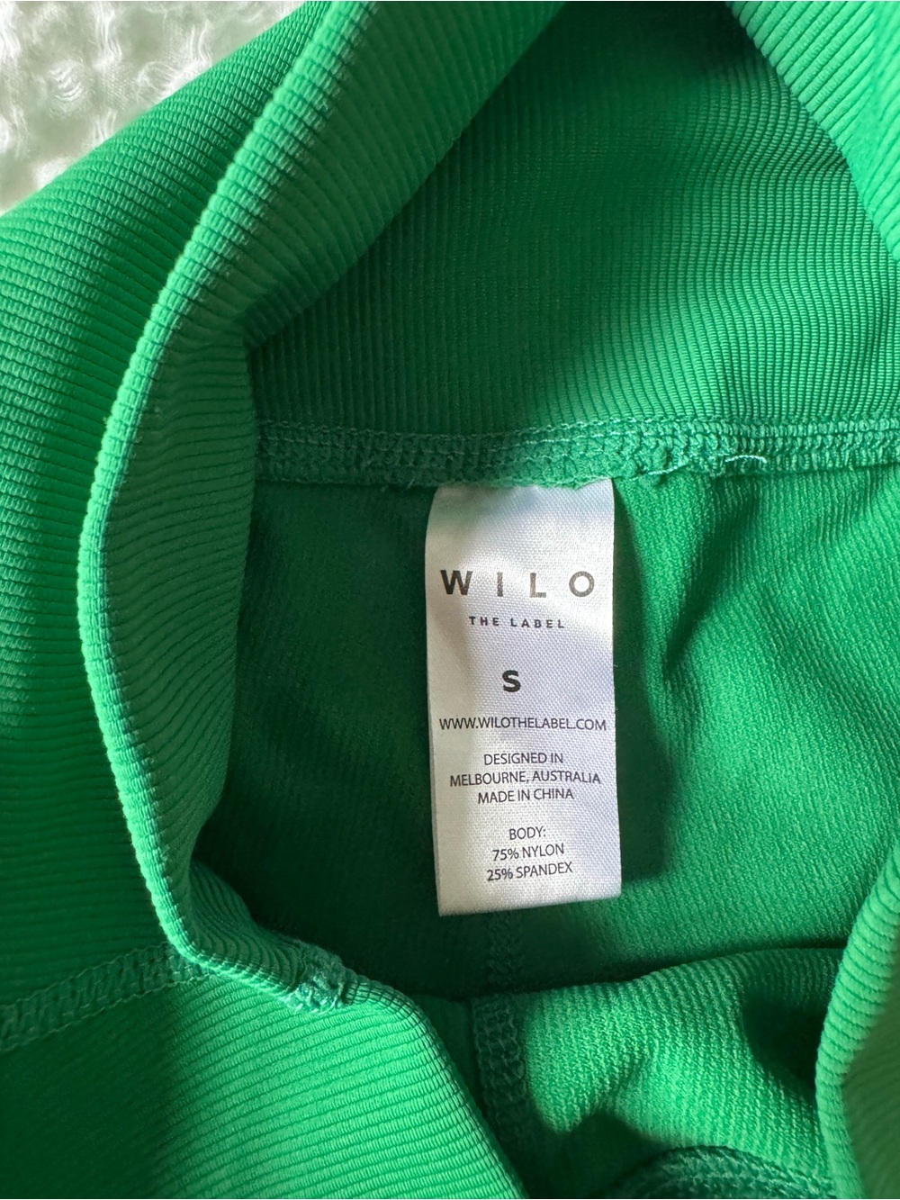 Wilo Ribbed High-Waist Bike Shorts - Picture 3 of 3